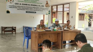 Dengar Keluhan Dinsos Bangka, Zuhri M. Syazali Siap Perjuangkan ke Pusat